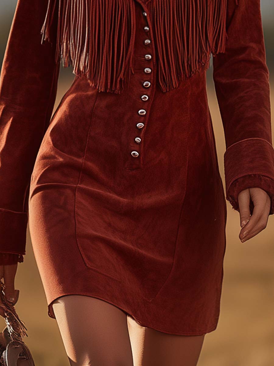 Vestido Retro Western Ruby Luxe