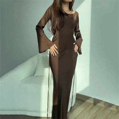 Vestido largo de vendaje