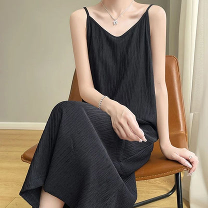 Vestido Halter Plisado Chiba Elegante para Mujeres